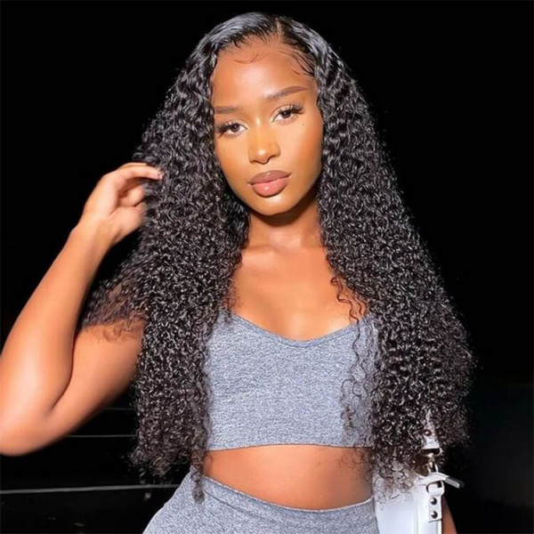 7X7 HD Water Wave Lace Closure Wigs 200% Density Human hair Wigs With Baby Hair