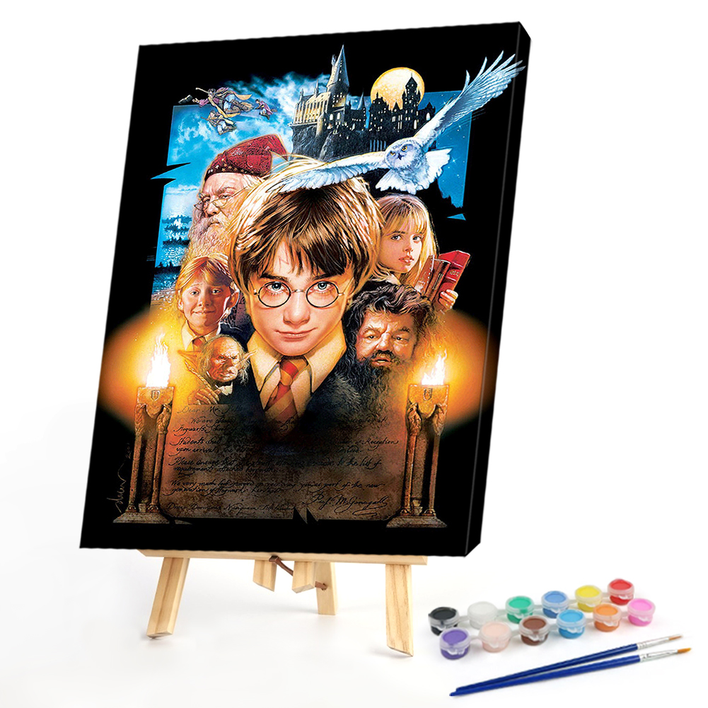 Magic School Harry potter Paint by Numbers Acrylic Painting 40*50cm