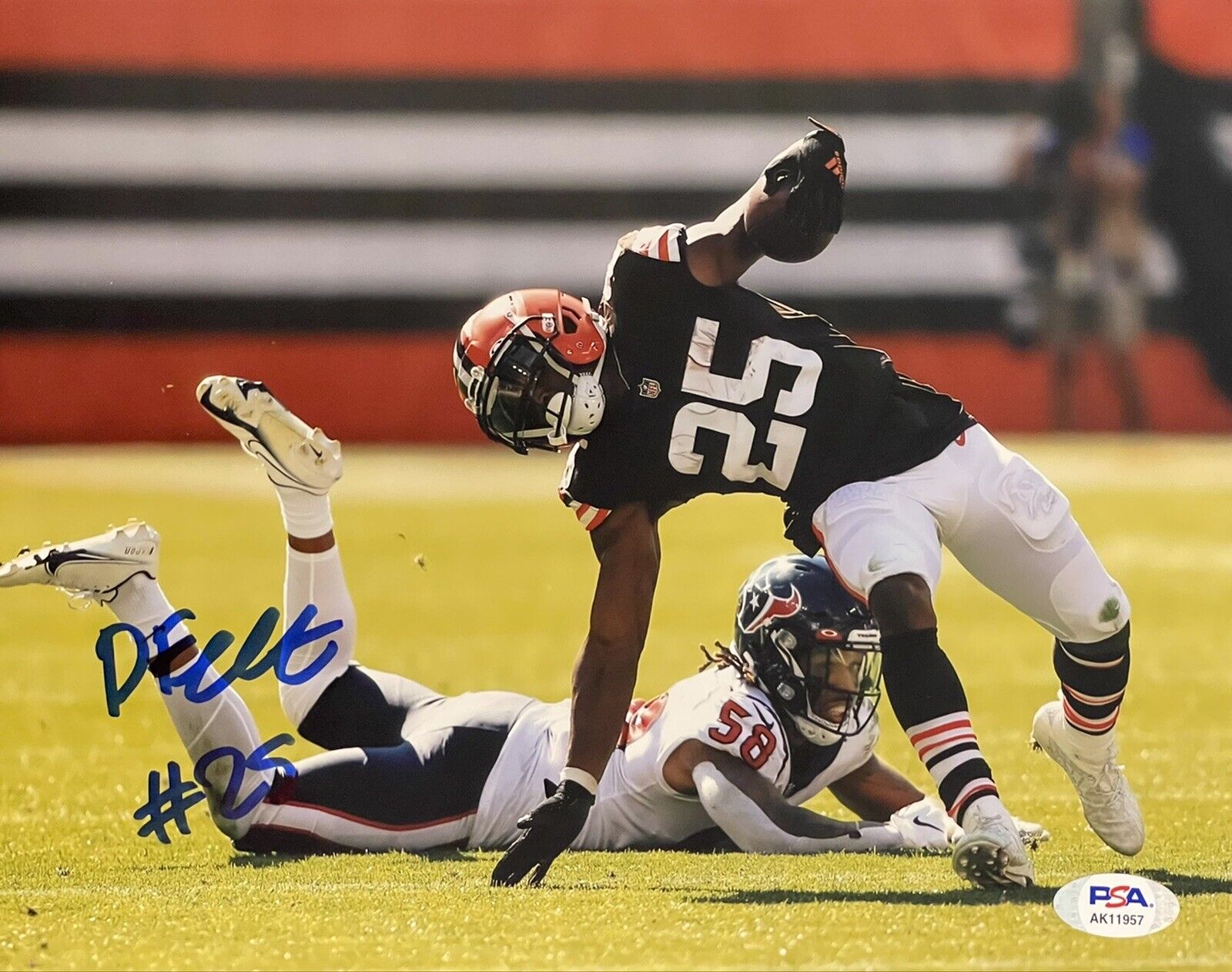 Demetric Felton Signed Autographed Cleveland Browns 8x10 Photo Poster painting PSA/DNA