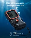 Diving Photography Handle 20m Waterproof Smartphone Housing with Bluetooth Control, 5.4-6.9" Phones