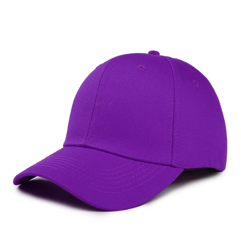 Unisex Minimalist Solid Color Curved Eaves Baseball Cap