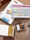 Pocket Artist Watercolor Travel Set Mini Watercolor Paint Set for Travel Drawing