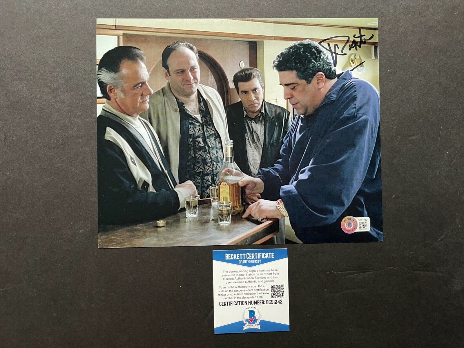 Vincent Pastore Hot! signed autographed Sopranos 8x10 Photo Poster painting Beckett BAS Coa