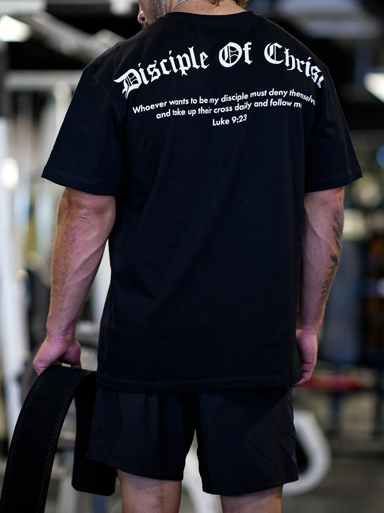 Disciple Of Christ Oversized Print T-shirt / Rvogue / Rvogue