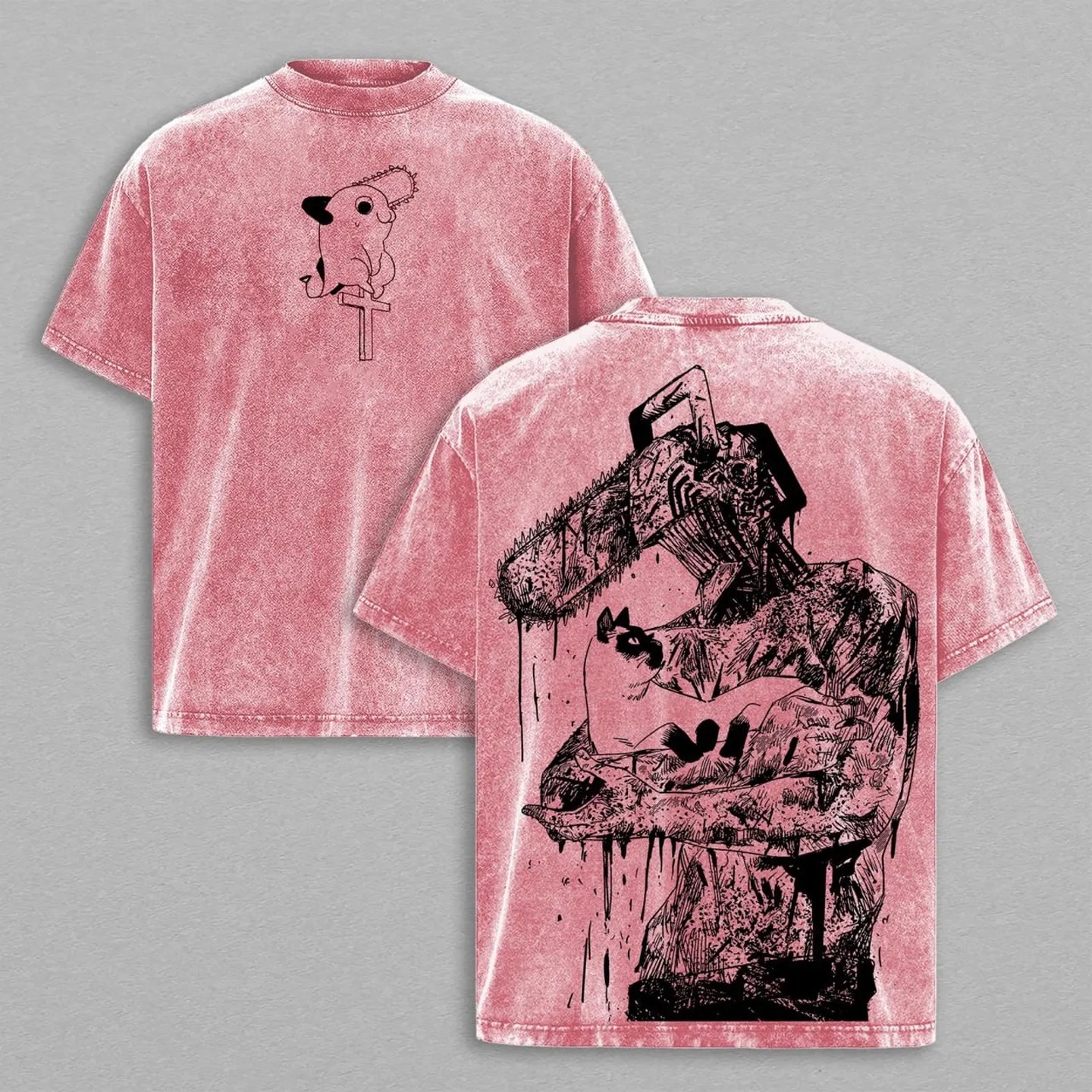 Vintage Oversized T-Shirt Chainsaw Man