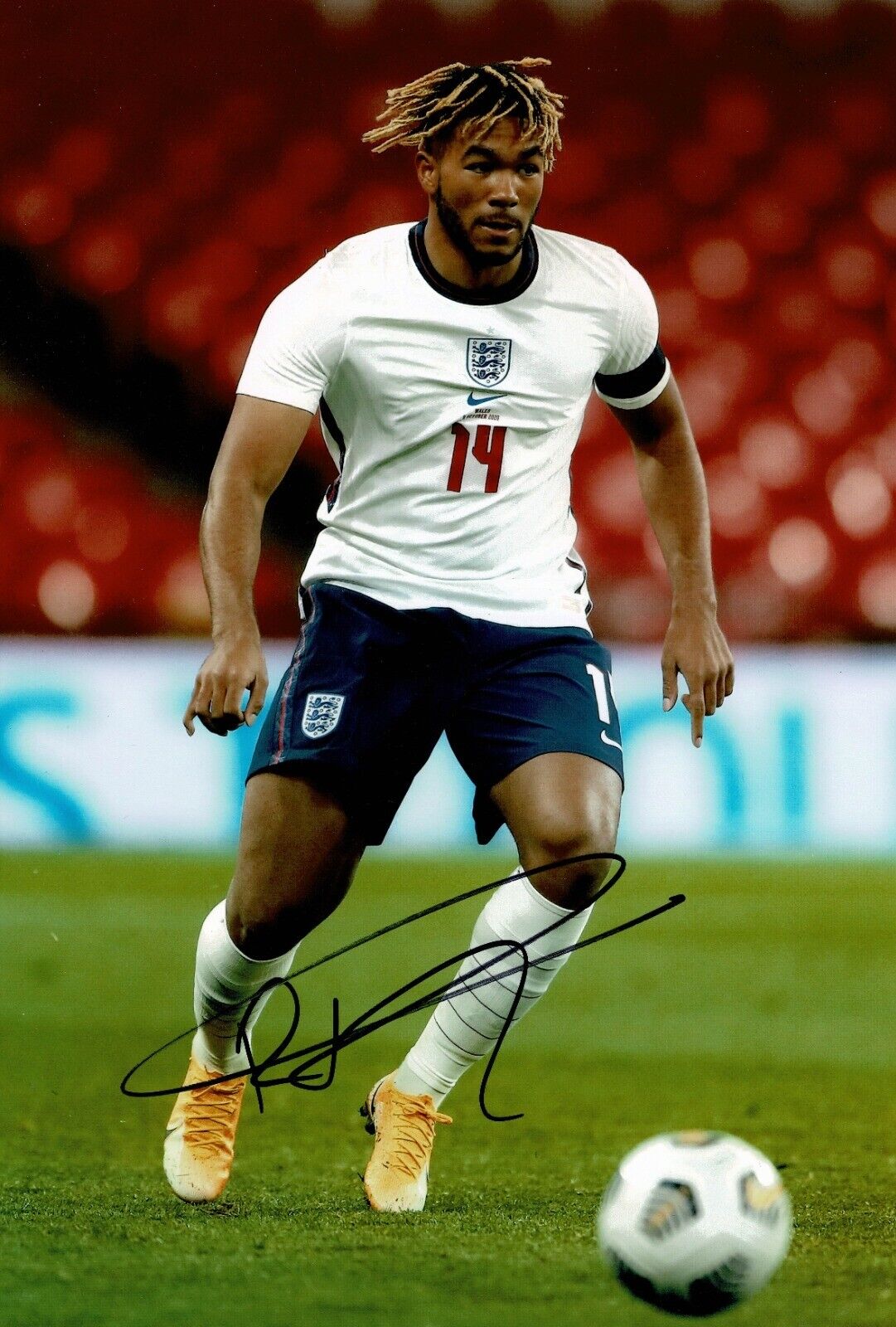 Reece James Signed 12X8 Photo Poster painting England Genuine Signature AFTAL COA (1700)