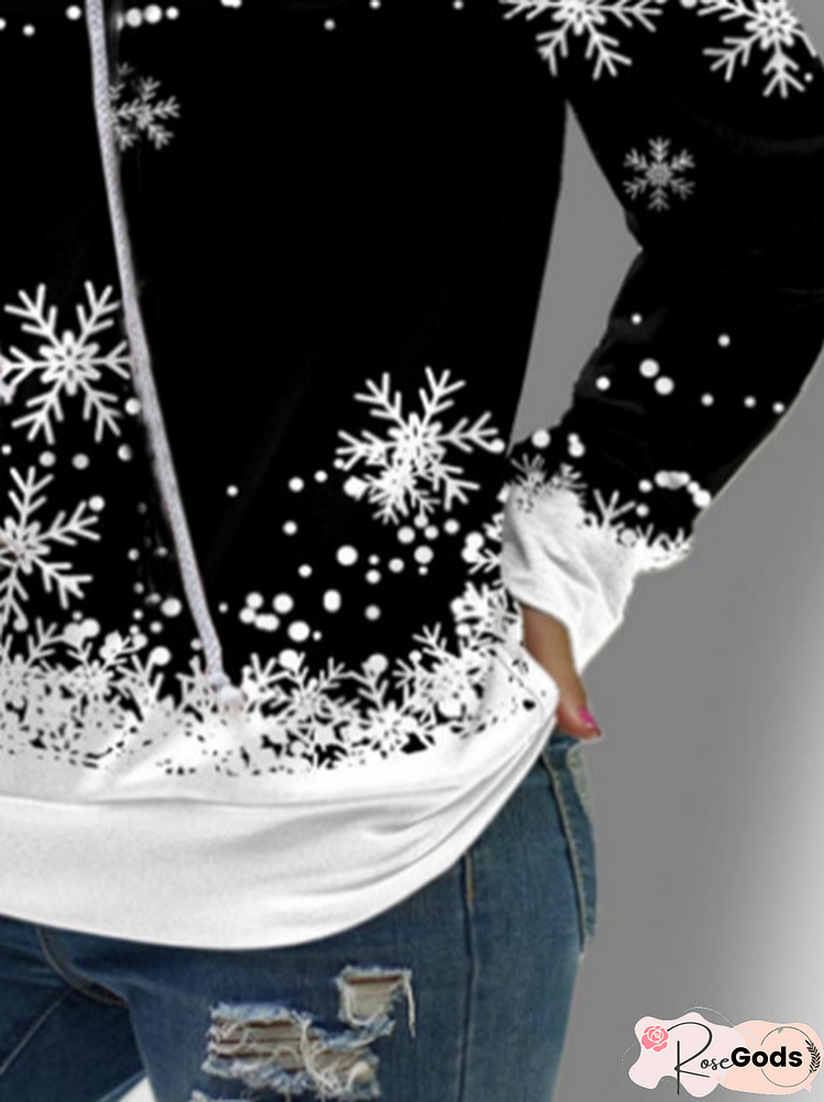 Christmas Snowman Off Shoulder Loosen Vintage Sweatshirts