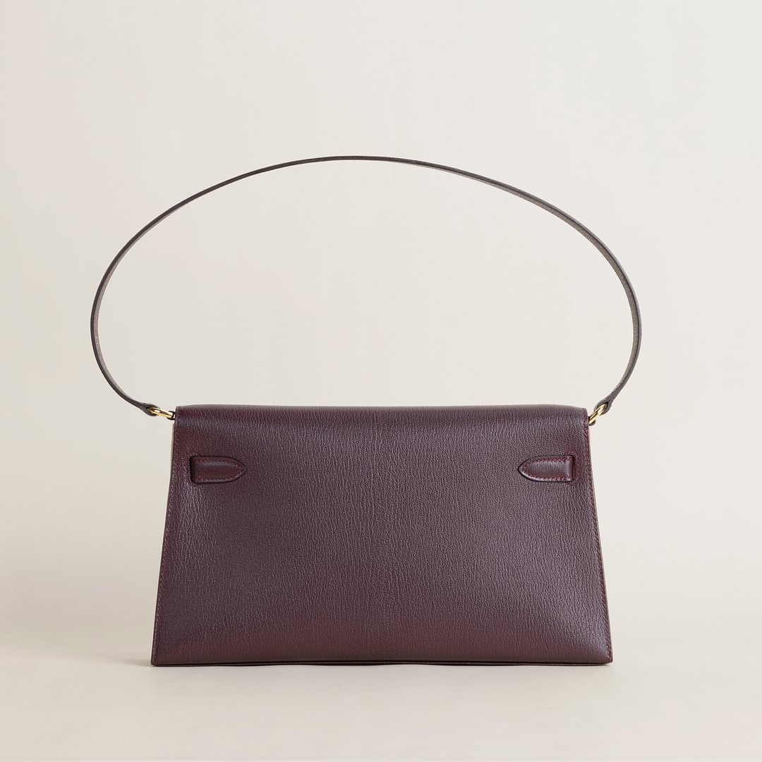 Kelly Elan Chevre 0G Rouge sellier GHW