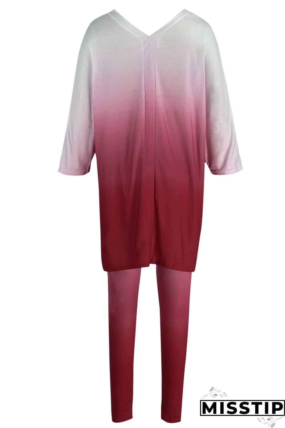 Black Casual Print Patchwork V Neck Short Sleeve Two Pieces