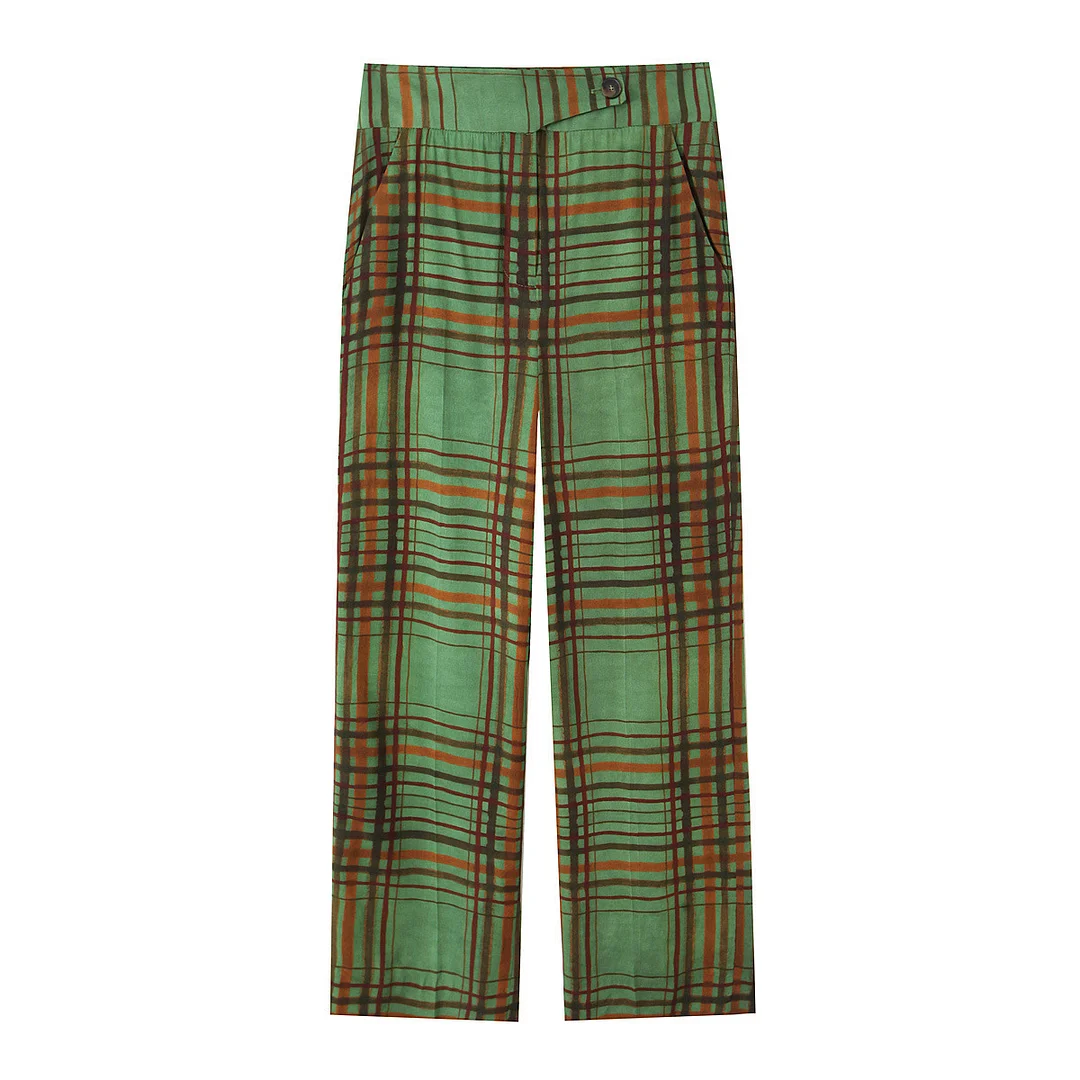 Nigikala Nigikala Women's Explosive Lattice Pendant Blazer Jacket + Lattice Seven-Point Horn Pants