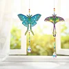 2pcs/set Crystal Sun Catcher Double-sided Diamond Painting Pendant Rainbow Chaser Hanging Kits