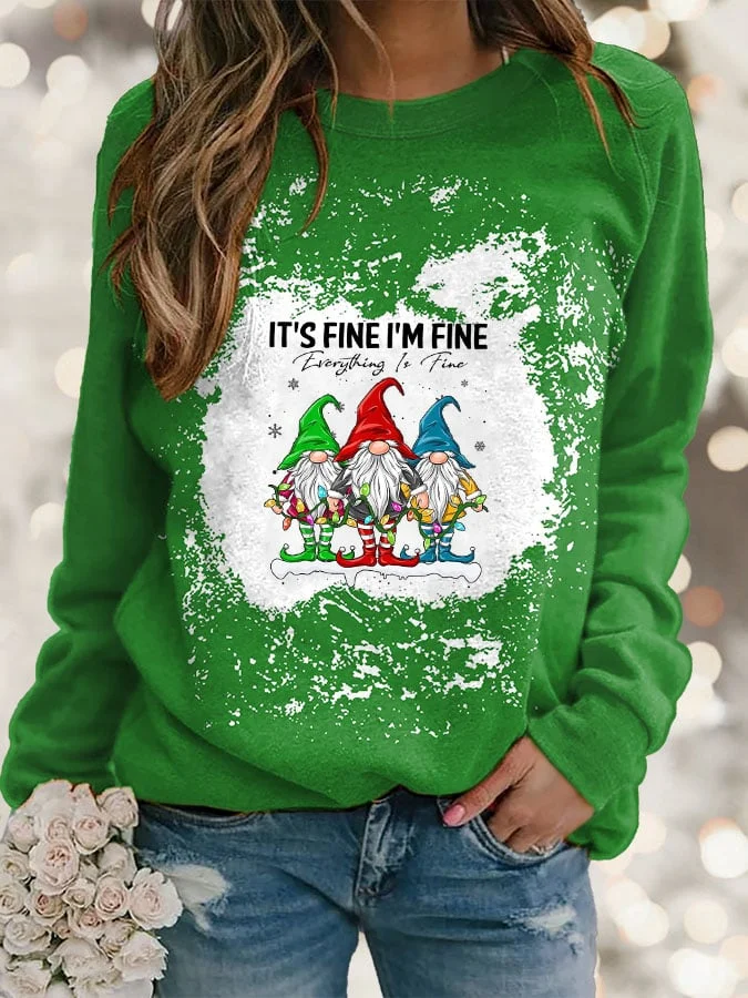 Fashion Print Long Sleeve Sweatshirt