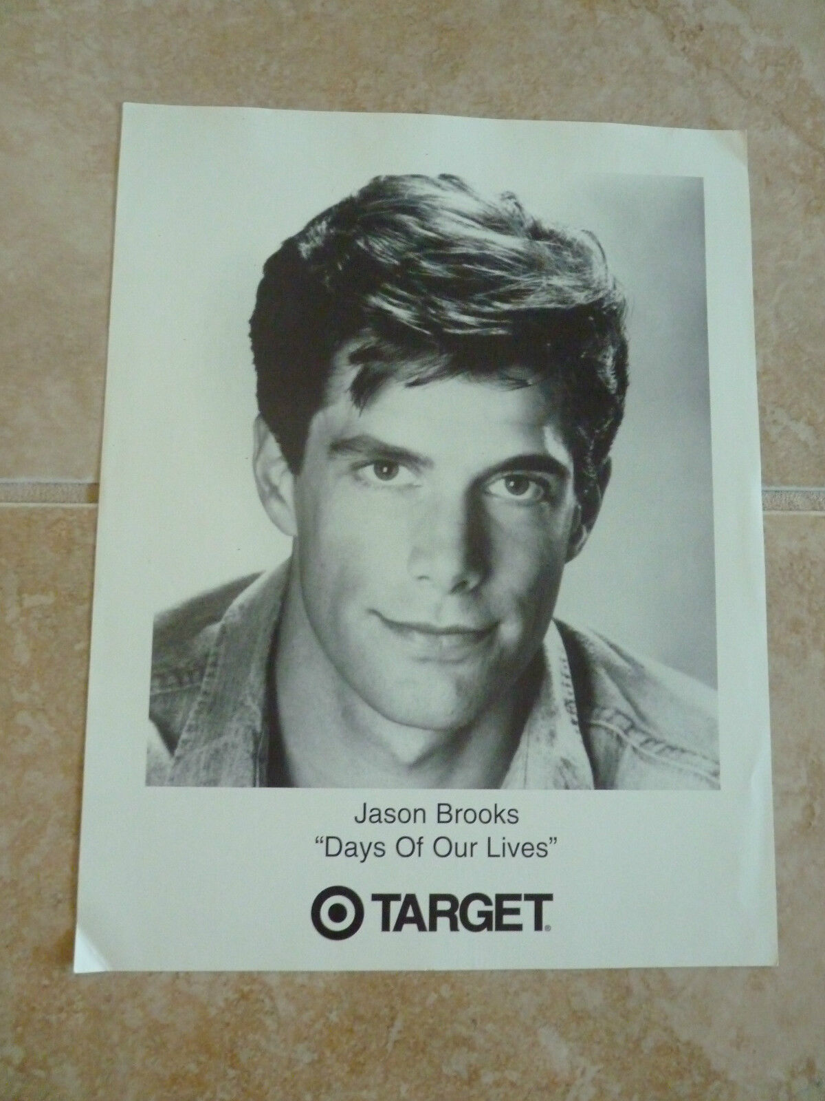 Jason Brooks Day of Our Lives 8x10 Fan Club Photo Poster painting Picture Page