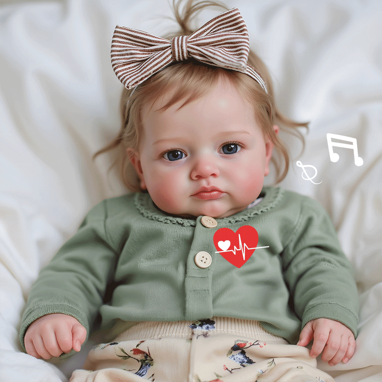 Babeside Smiling Reborn Baby Maris 20" Little Infant Girl Building Lovely Memories with Heartbeat Coos and Breath