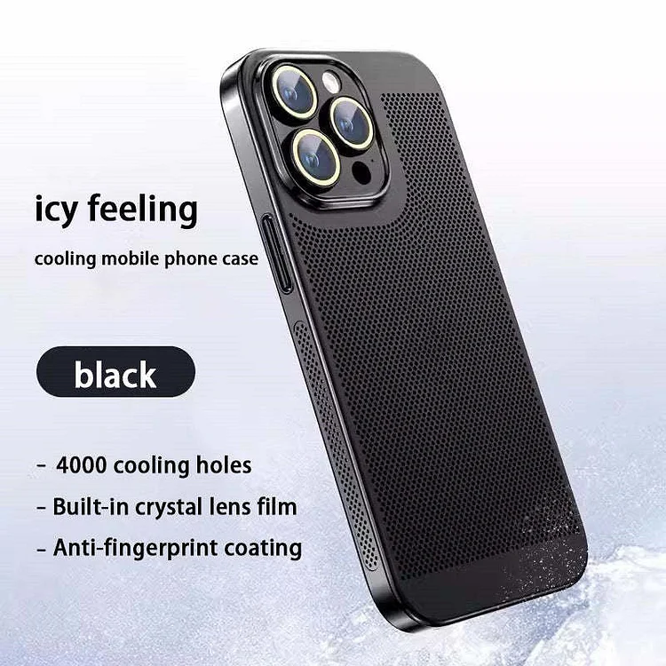 Ice Feeling Electroplating Heat Dissipation Phone Case For iPhone
