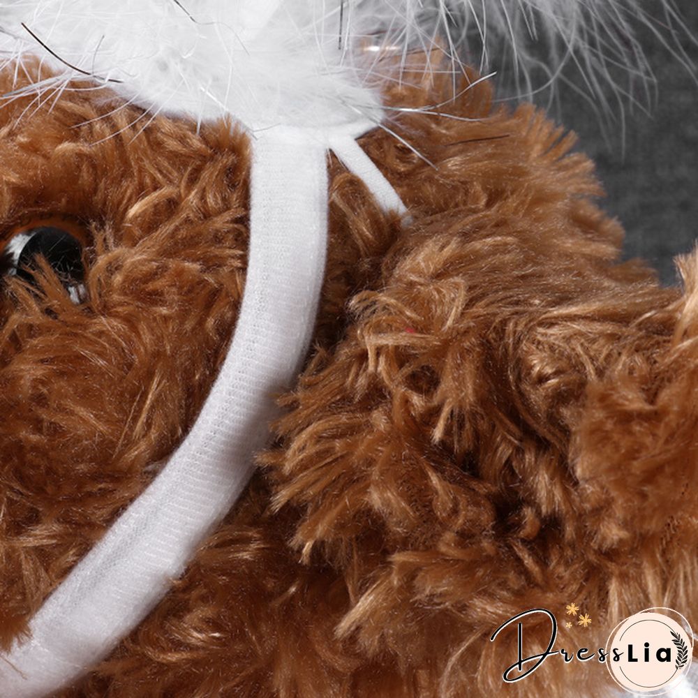 1Pc Pet Halloween Costume Cosplay Angel White Wing and Headband for Dog Cat Rabbit Piggy Party Theme Birthday Christmas