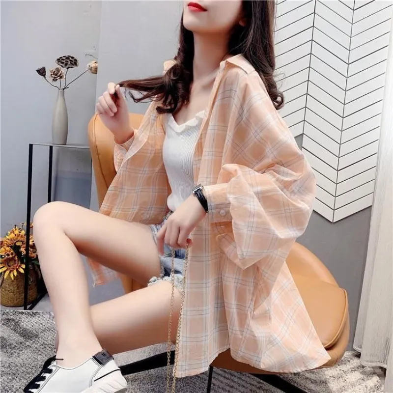 Uveng Uveng Spring And Autumn Korean Version Of The New Thin Long-Sleeved Outer Shirt Women's Gas Protection Coat Hong Kong Top