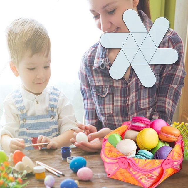 Fabric Storage Basket Template Included Instructions