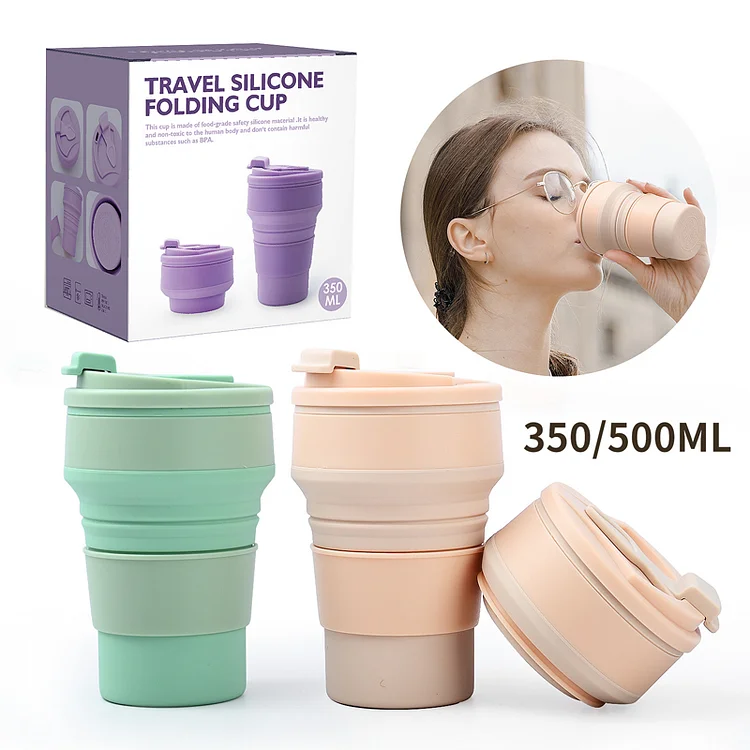 Portable Silicone Folding Travel Outdoor Drinking Cup