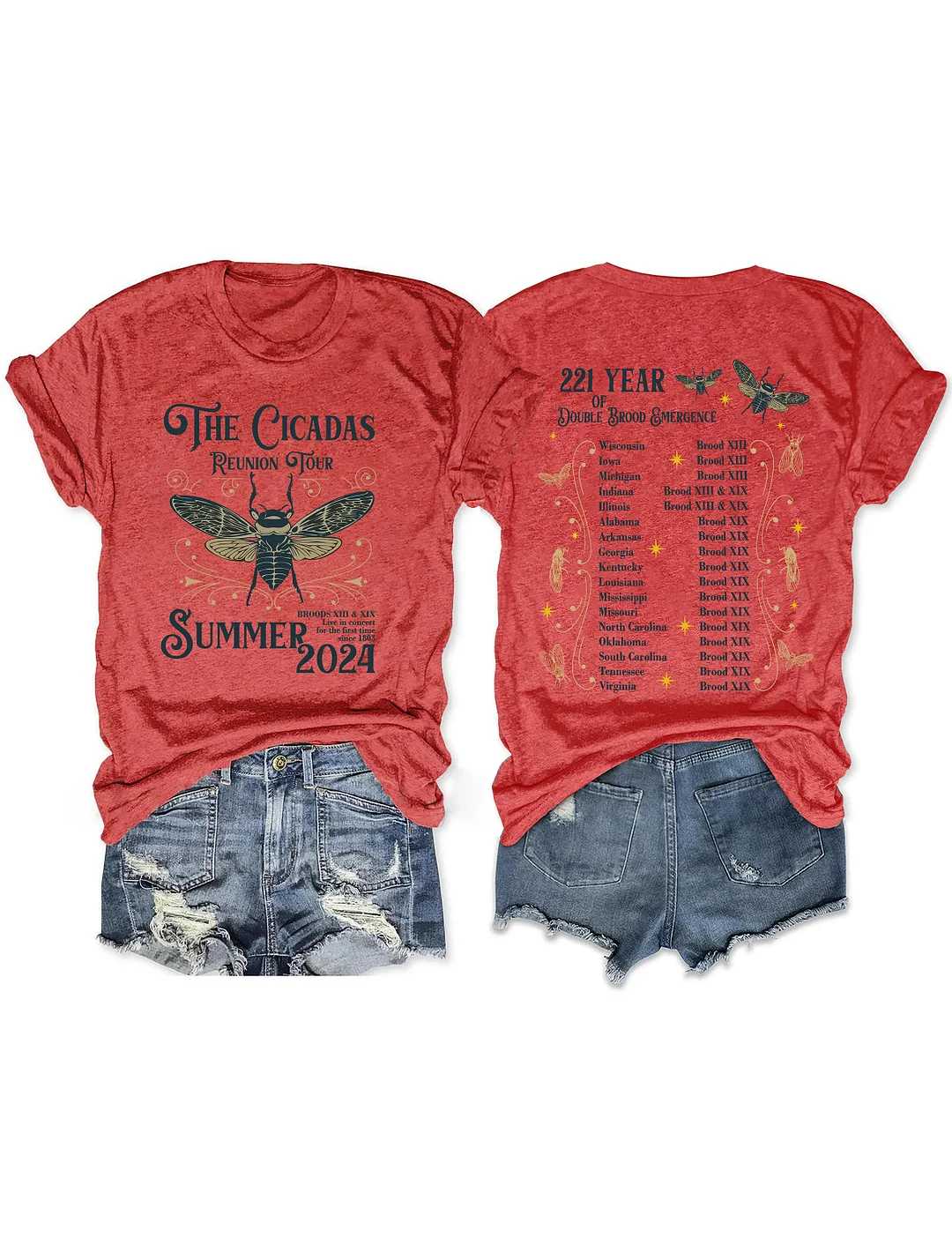 The Cicadas Reunion Tour Summer 2024 T-shirt