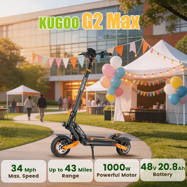 KUKIRIN G2 Max Electric Scooter | Super Range & Monster Speed 1000W Motor