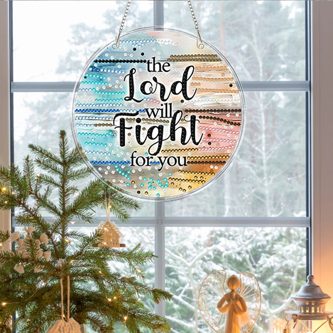 4pcs Beach Text DIY 2D Flat Acrylic Diamond Painting Kits Diamond Art Pendant