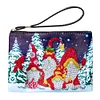 Diamond Painting Gnome Single Side PU Cosmetic Bag Ladies Clutch
