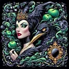 (Stamped/Counted) Maleficent Disney Villain-11CT/14CT Stamped Cross Stitch 45*45cm