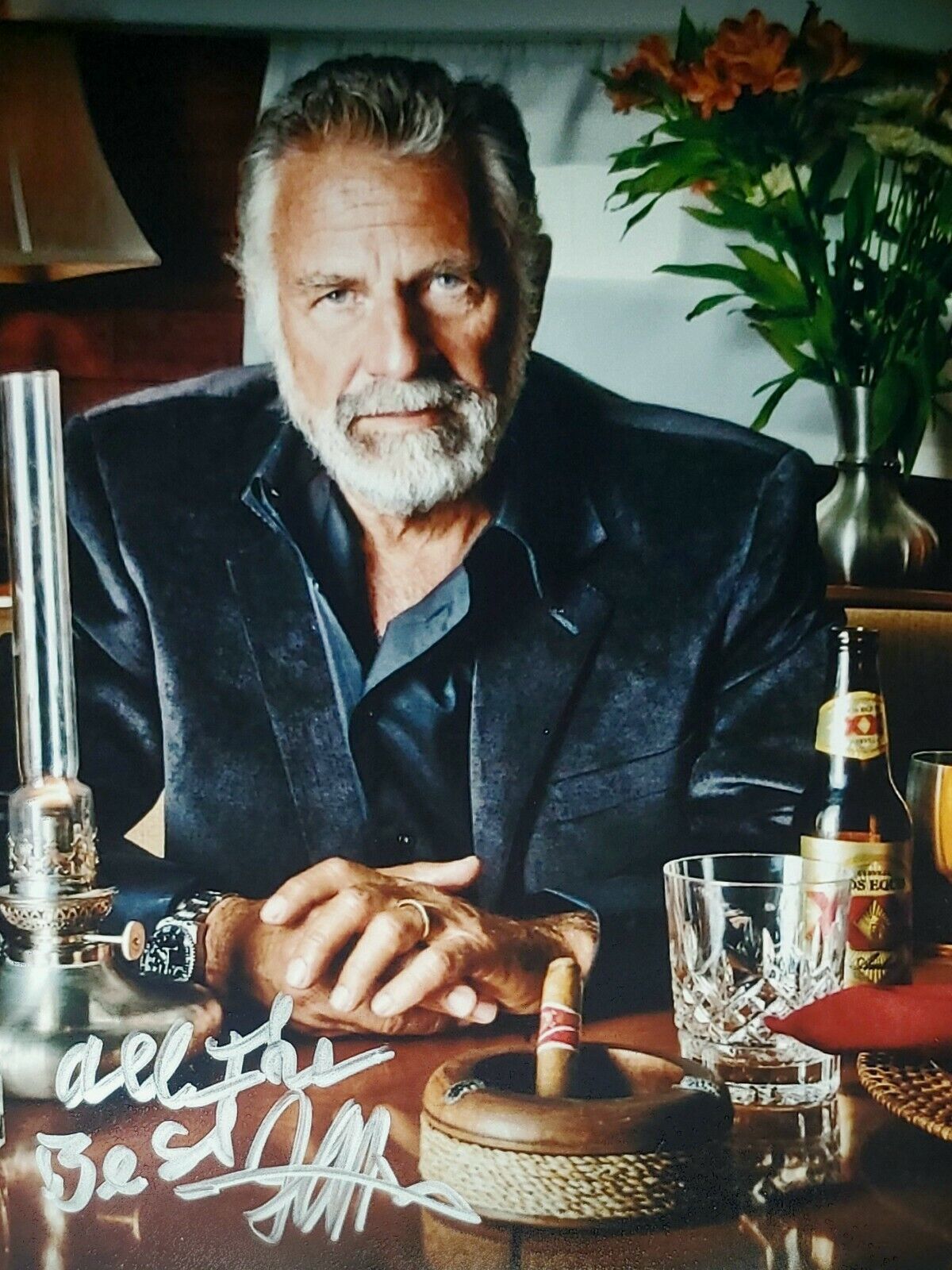 Jonathan Goldsmith Hand Signed Autograph Photo Poster painting Most Interesting Man in the World