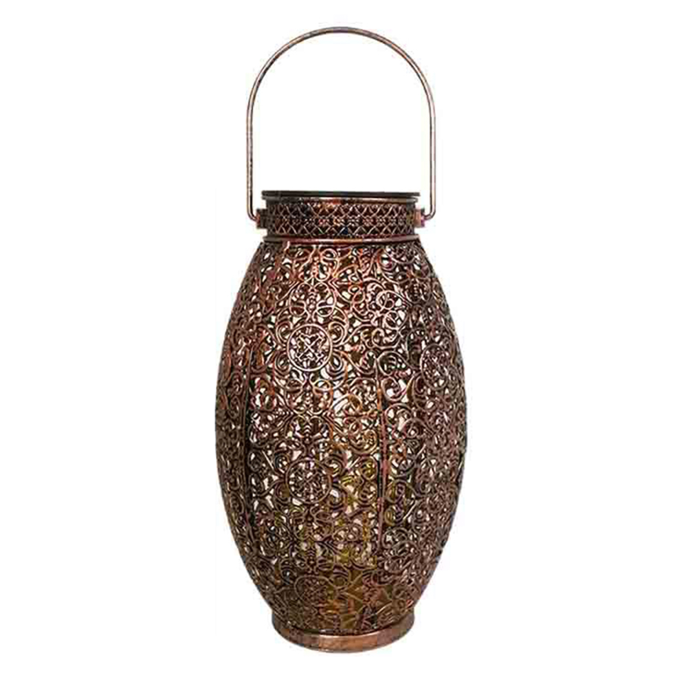 

LED Solar Oval Wrought Iron Lantern Projection -Solar Light, 501 Original