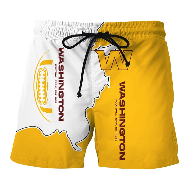Washington Commanders Summer Beach Shorts