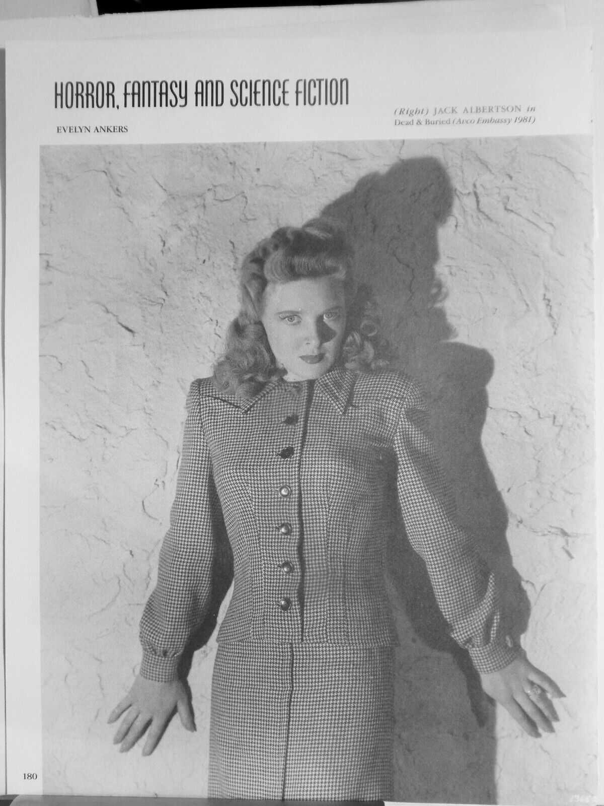 EVELYN ANKERS VTG Photo Poster painting (1991 reprint)