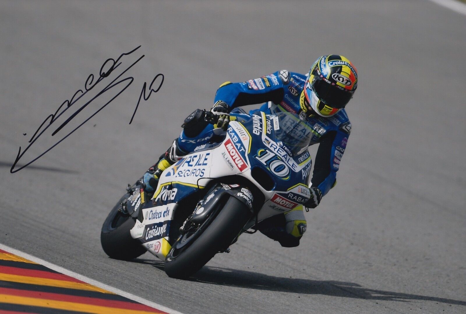 Xavier Simeon Hand Signed Avintia Ducati 12x8 Photo Poster painting 2018 MotoGP.