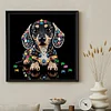 Jewel Puppy-Partial Special Shaped Diamond Painting 30*30CM