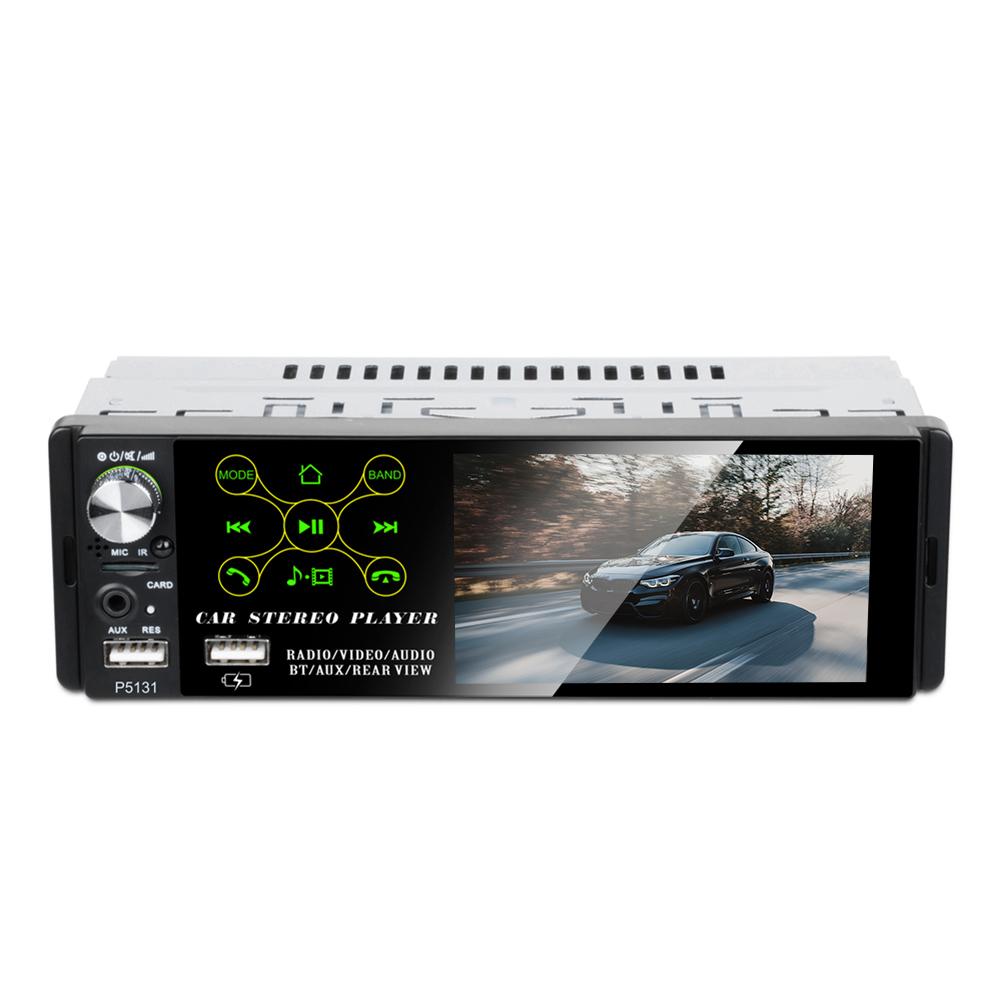 

P5131 1 Din 4.1 inch Touch Screen Car Stereo BT AM FM RDS Radio MP5 Player, W/ cam, 501 Original