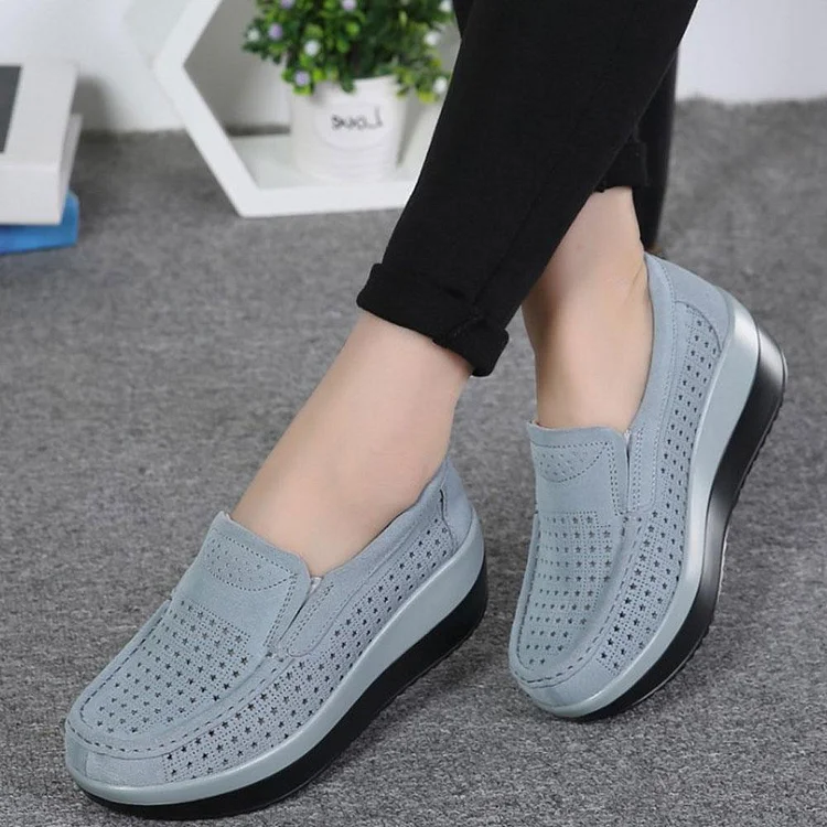 Womens Slip On Hollow Out Loafers | 168DEAL