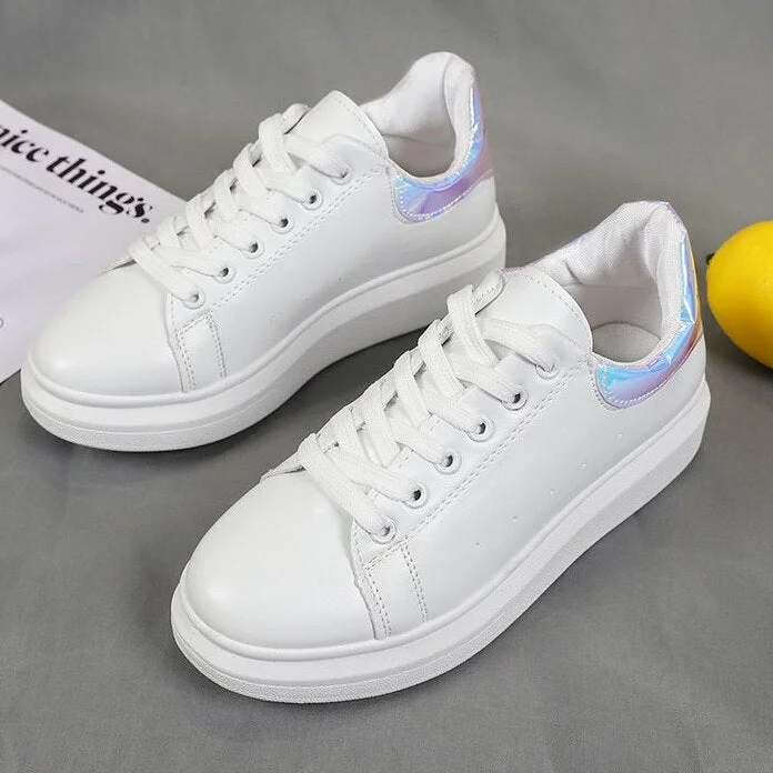 2020 Women Sneakers White Casual Shoes Woman Fashion White Shoes Sneaker Women White Shoes Platform Shoes Zapatillas Mujer