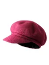 Beret Hat Winter Solid Color Thick Wool Cap