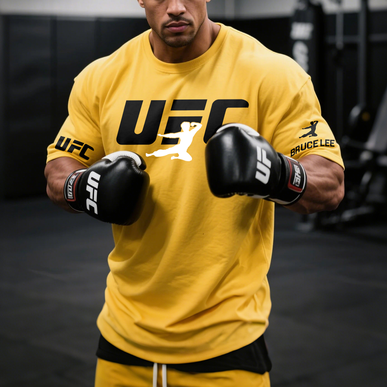 Oversized Loose Casual Fighting Father Printed Short-sleeved T-shirt / TECHWEAR CLUB / Techwear