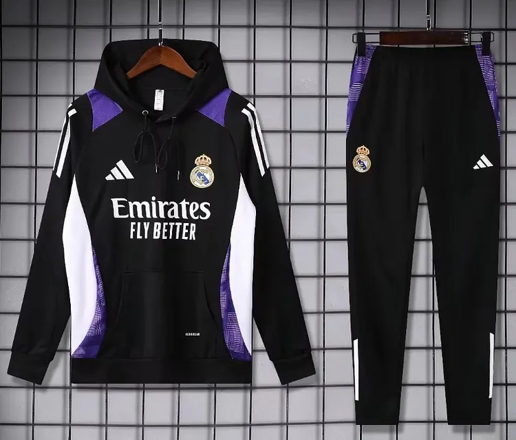 25-26 season Real Madrid training hooded training jersey