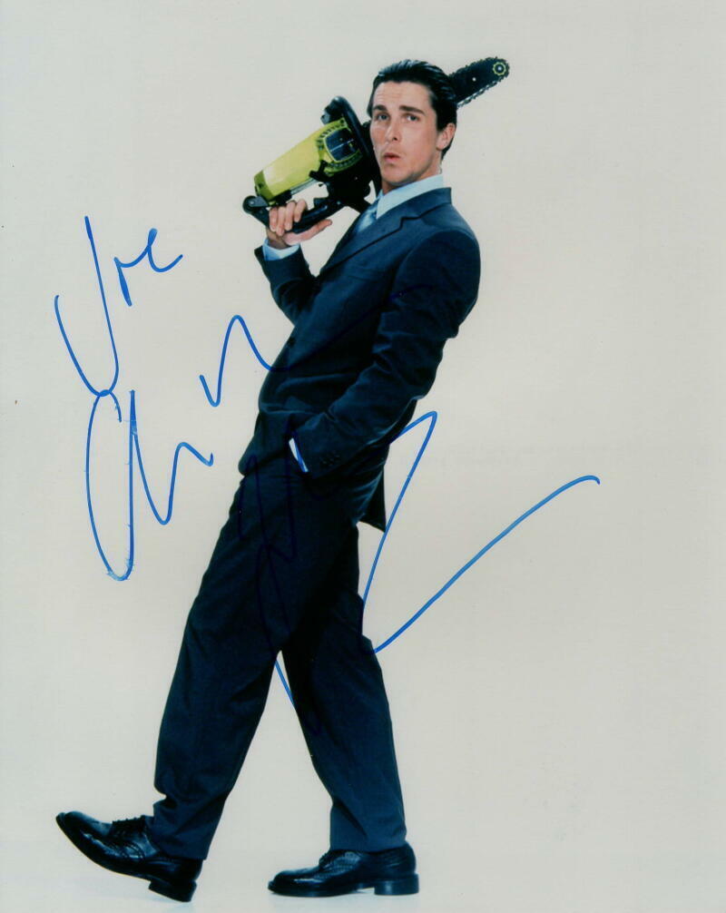 CHRISTIAN BALE SIGNED AUTOGRAPH 8X10 Photo Poster painting - AMERICAN PSYCHO PATRICK BATEMAN !!