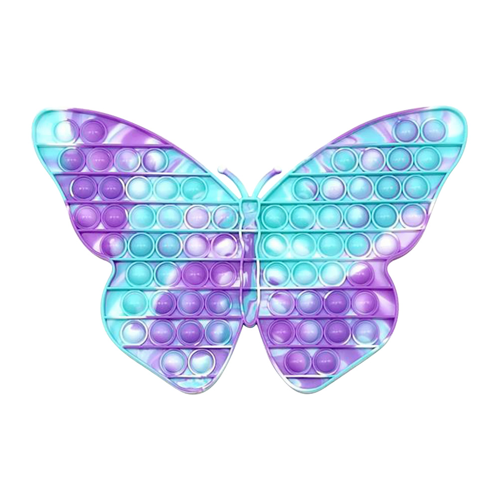 

Push Bubble Fidget Toy Large Butterfly Anti-stress Relaxing Toys Tie-Dye, 501 Original
