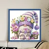 (US Only)Gnome Design DIY Bead Embroidery Kit 40x39cm 9CT Cross Stitch Kit for Home Decor