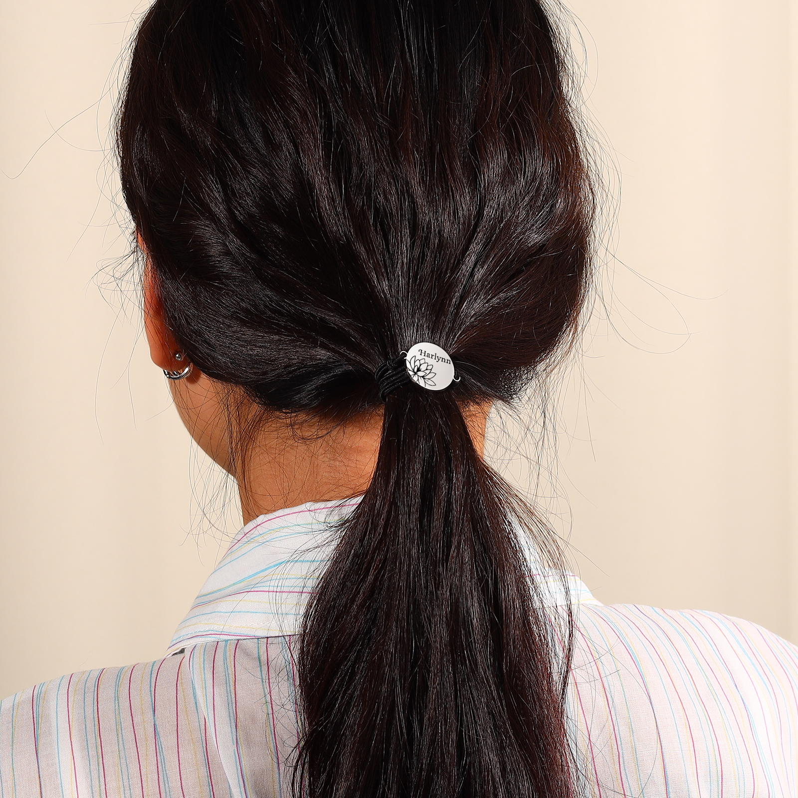 2 Pcs Bracelet Set Personalised Names & Birth Flowers Adjustable Bracelets with Message Card Back to School Gifts for Daughters-Jessemade AU