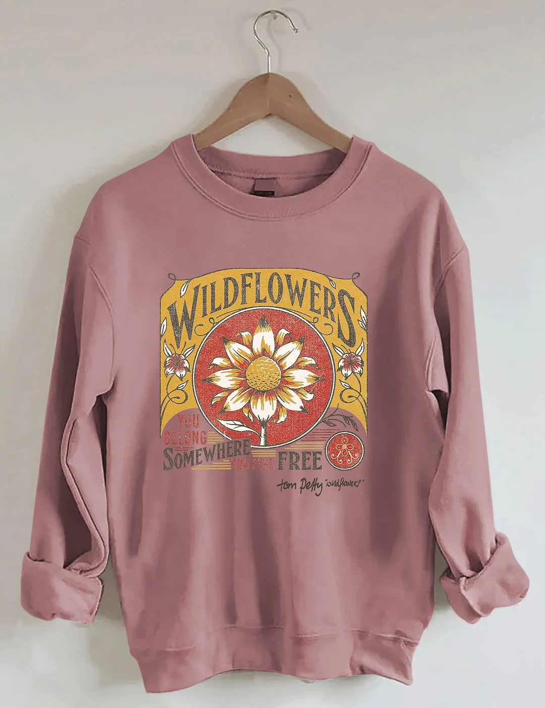 Tom Petty Wildflowers Natural Sweatshirt