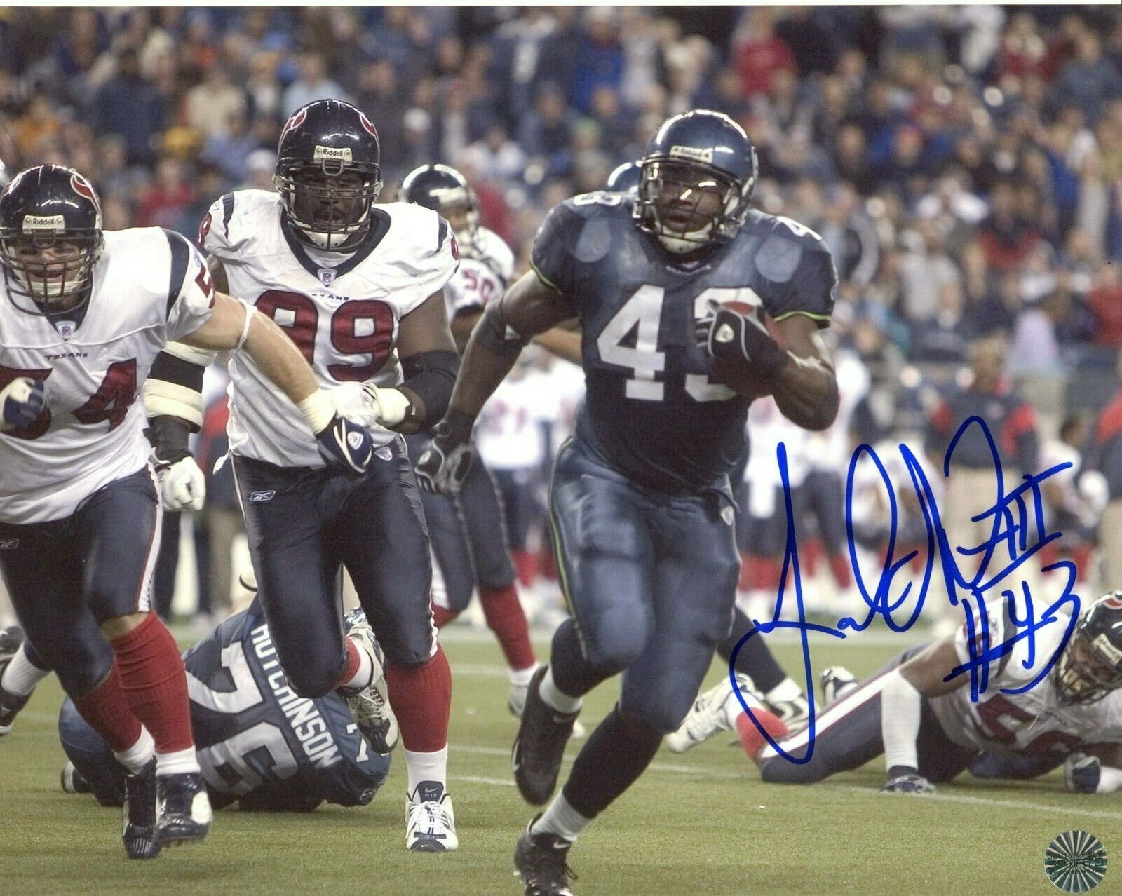 Leonard Weaver Seattle Seahawks Autographed Signed 8x10 Photo Poster painting CFS