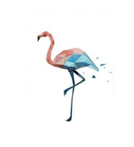 Mordern Geometric Deer Bear Flamingo Animal Canvas Painting Nordic Cartoon Posters For Living Room Decor Gift Decorations