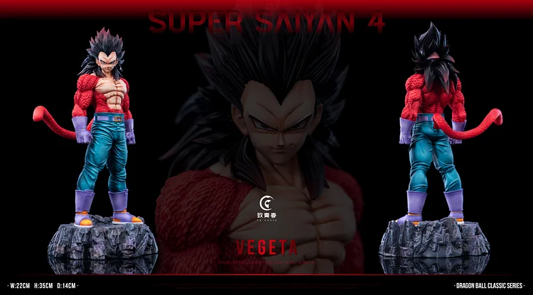 To youth Studio - Dragon Ball Super Saiyan 4 Son Goku & Vegeta Statue(GK)-