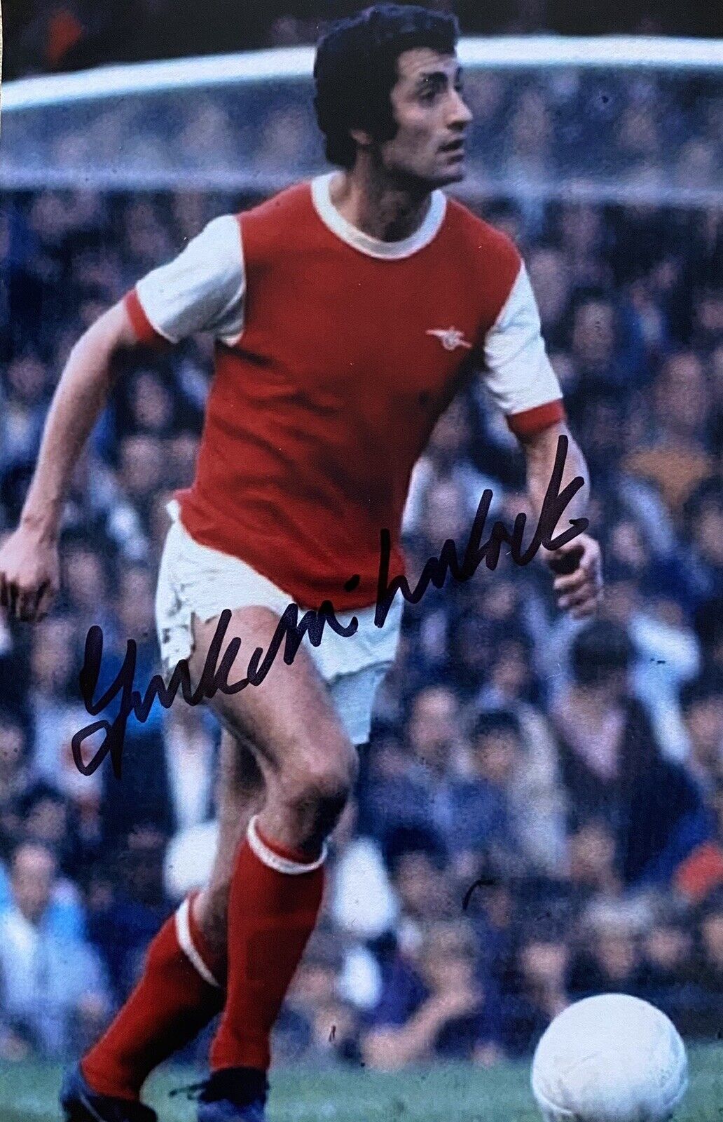 Frank McLintock Genuine Hand Signed Arsenal 6X4 Photo Poster painting 2