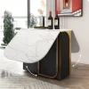 Light Luxury Folding Dining Table And Chair Set Small Apartment Modern Multifunctional Kitchen Rock Board Table Mesa Furniture